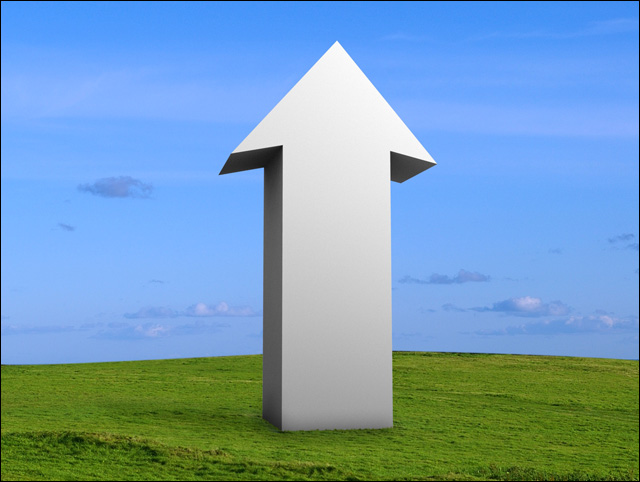 upwards