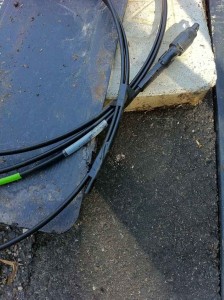 Fibre end with zone terminal plug